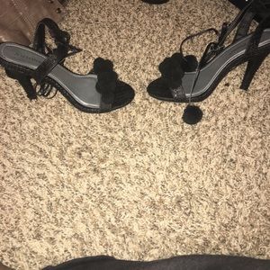 Ashley Stewart Pomp Pomp Heels